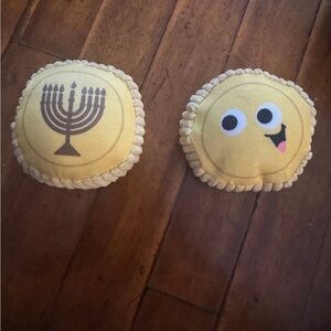 Bark Box Deck The Howls Good Boy Gelt, plush coin, dog toy, Hanukkah